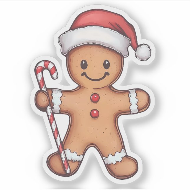 Gingerbread Man Christmas Cookie (Front)