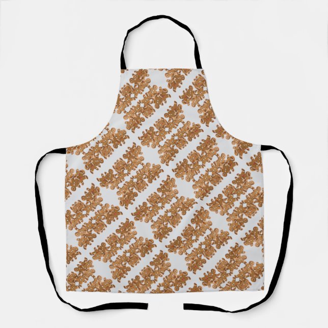 Gingerbread Man Christmas Cookie Holiday Baking  Apron (Front)