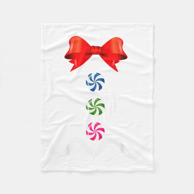 Gingerbread Man Christmas Costume Cookie Baking  Fleece Blanket (Front)