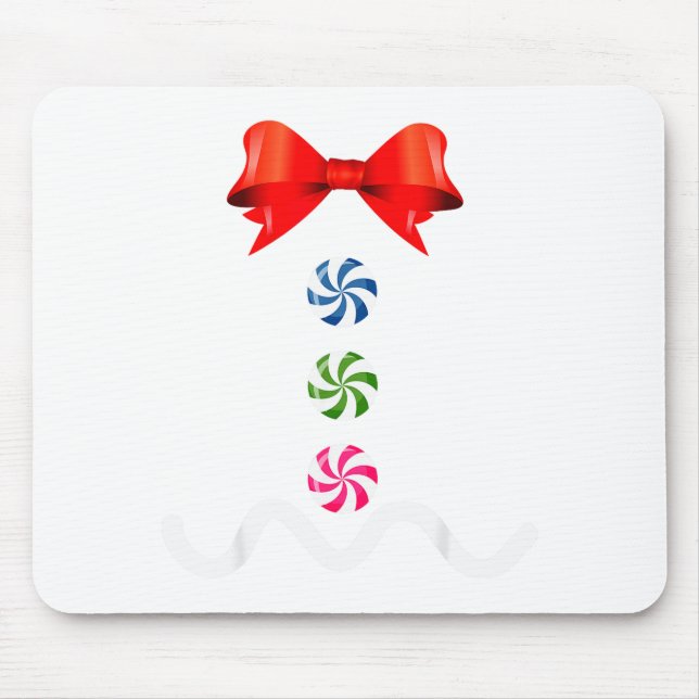 Gingerbread Man Christmas Costume Cookie Baking  Mouse Pad (Front)