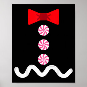 Gingerbread Man Christmas Costume Cookie Baking  Poster