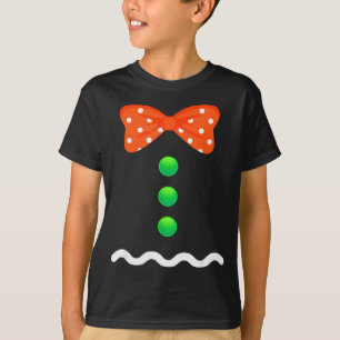 Gingerbread Man Christmas Costume For Kids & A T-Shirt