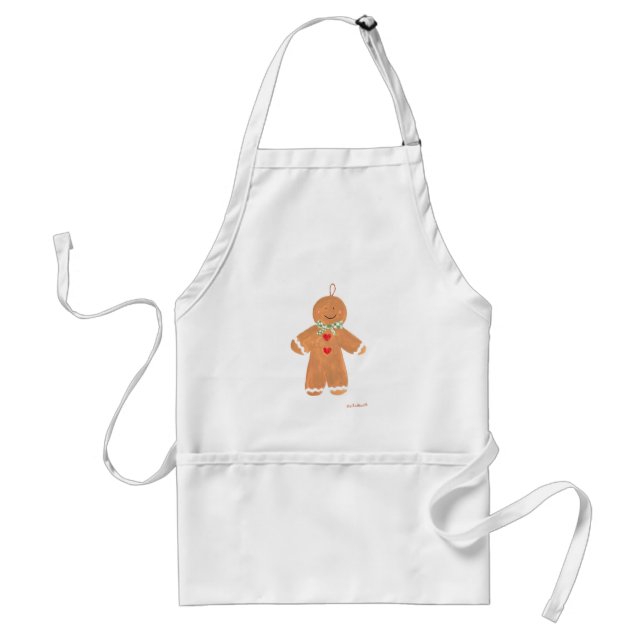 Gingerbread man Christmas festive cookies baking Standard Apron (Front)