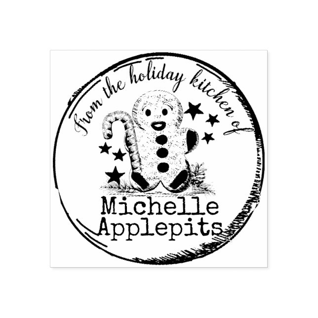 Gingerbread man Christmas food from the kitchen of Rubber Stamp (Imprint)