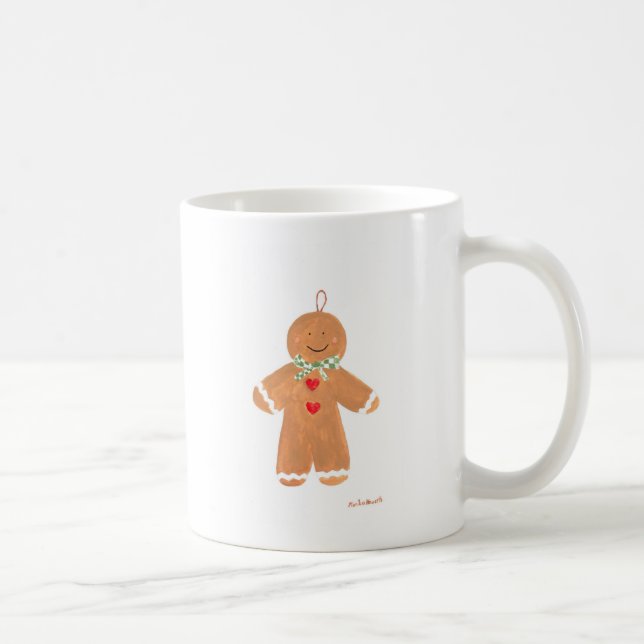 Gingerbread man Christmas kids cute cookies  Coffee Mug (Right)