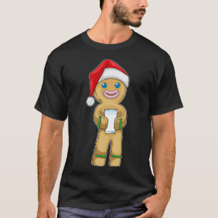 Gingerbread man Christmas Milk T-Shirt
