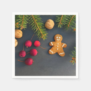 Gingerbread man Christmas Napkin