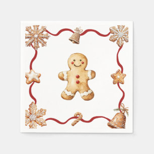 Gingerbread Man   Christmas Napkins