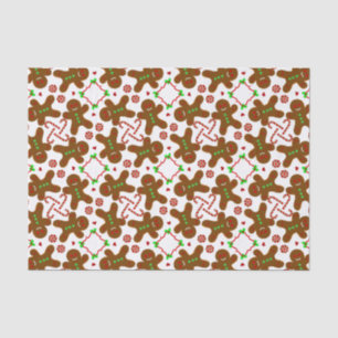 Gingerbread man Christmas personalizable Tissue Paper