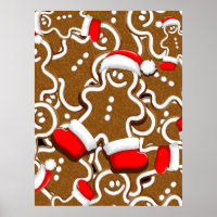 Gingerbread Man Christmas Santa Claus