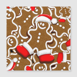 Gingerbread Man Christmas Santa Claus Throw Pillow