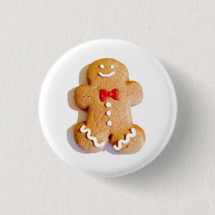 Gingerbread Man Cookie 4Marie 1 Inch Round Button