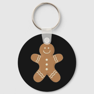 Gingerbread Man Cookie Biscuit Fun Food Christmas  Keychain