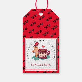 Gingerbread Man Cookie Christmas Folk Art Gifts Gift Tags