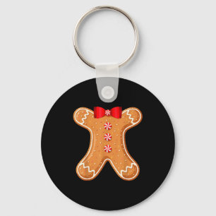 Gingerbread Man Cookie Costume Adult Kids Men Wome Keychain