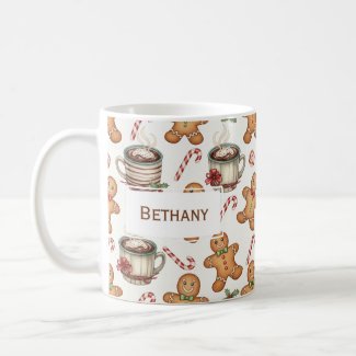 Gingerbread man cookie Hot Chocolate Holiday gift