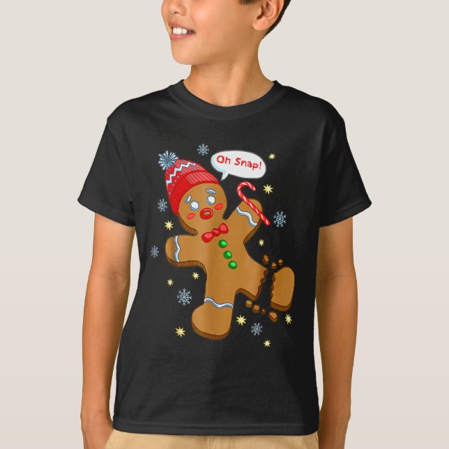 Gingerbread Man Cookie Ugly Sweater Oh Snap Christ (Front)