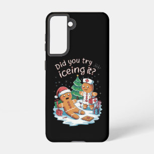 Gingerbread Man Cookie Ugly Sweater Oh Snap Xmas Samsung Galaxy Case