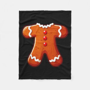 Gingerbread Man Costume Adult Kids Men Women Cooki Fleece Blanket