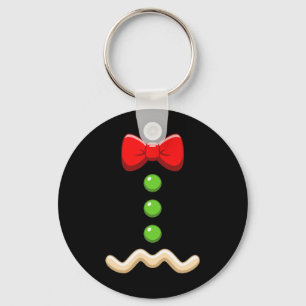 Gingerbread Man Costume Christmas Halloween Cookie Keychain