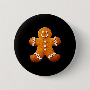Gingerbread Man Costume Funny Halloween Christmas  2 Inch Round Button