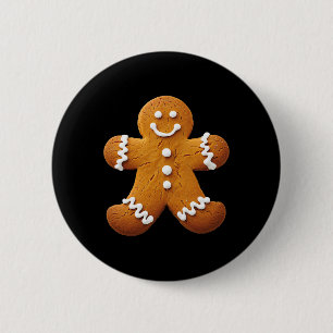 Gingerbread Man Costume Funny Halloween Christmas  2 Inch Round Button