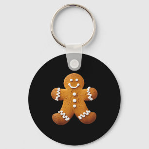 Gingerbread Man Costume Funny Halloween Christmas  Keychain