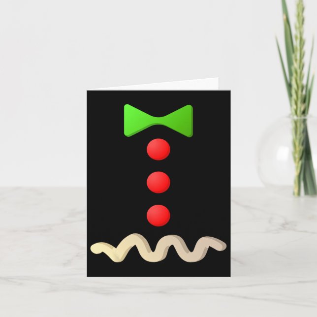 Gingerbread Man Costume Halloween Costume  Card (Front)