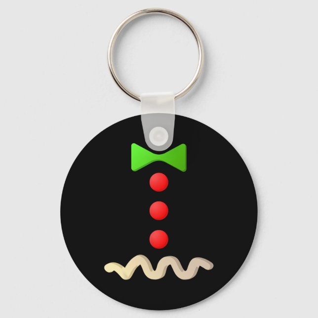 Gingerbread Man Costume Halloween Costume  Keychain (Front)