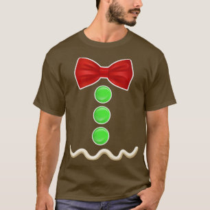 Gingerbread Man Costume Kids Funny Cookie Christma T-Shirt