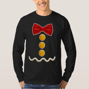 Gingerbread Man Costume Kids Funny Cookie Christma T-Shirt