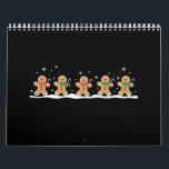 Gingerbread Man Cute Christmas Holiday Baker  Calendar<br><div class="desc">Gingerbread Man Cute Christmas Holiday Baker</div>