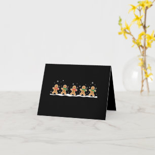 Gingerbread Man Cute Christmas Holiday Baker  Card
