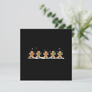 Gingerbread Man Cute Christmas Holiday Baker Card