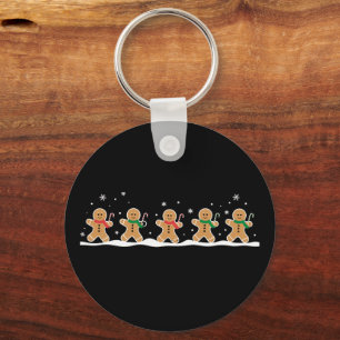 Gingerbread Man Cute Christmas Holiday Baker  Keychain