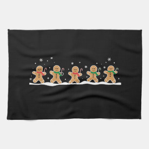 Gingerbread Man Cute Christmas Holiday Baker Kitchen Towel