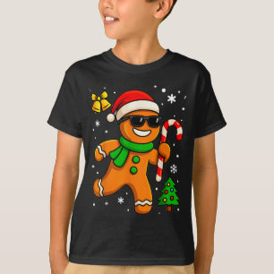 Gingerbread Man Funny Christmas Cookie Costume Bak T-Shirt