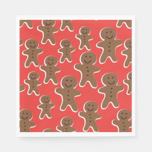 GINGERBREAD MAN GATHERING PAPER NAPKINS