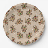 Gingerbread man geometric pattern 