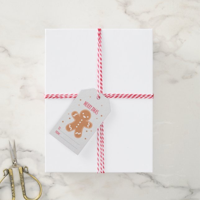 Gingerbread Man Gift Tags (With Twine)