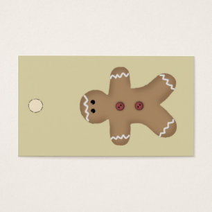 Gingerbread Man Hang Tag or Gift Tag