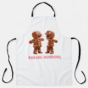 Gingerbread Man Horror  Apron