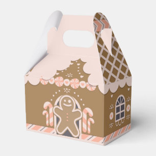 Gingerbread man house DIY Favor Box