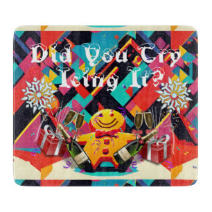 Gingerbread Man Icing Thunder_Cove Cutting Board