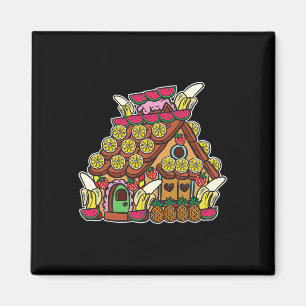 Gingerbread Man In Swimming Trunks Christmas In Ju Magnet