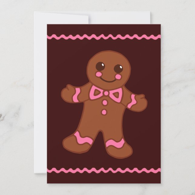 Gingerbread Man Invitation (Front)