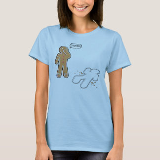 Gingerbread man Ironic Crime scene 'CRUMBS' T-Shirt