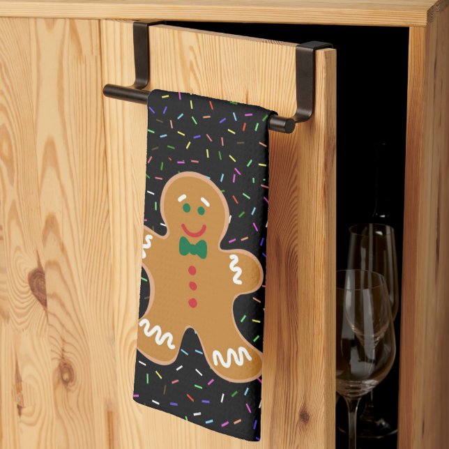 Gingerbread Man  Kitchen Towel (Thirds Fold)