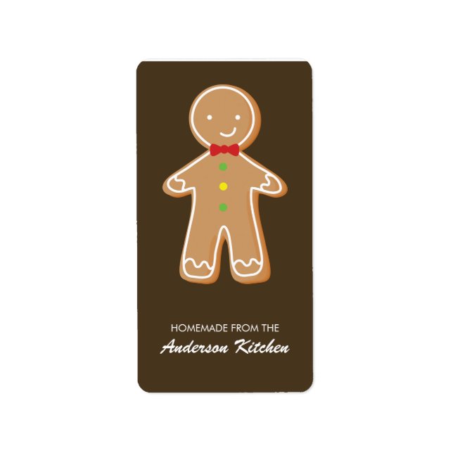 Gingerbread Man Label (Front)