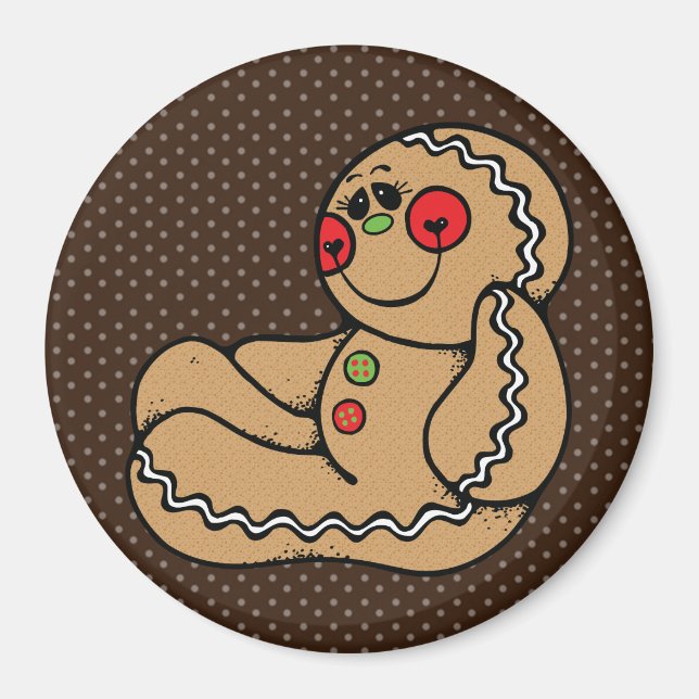 Gingerbread Man Magnet (Front)